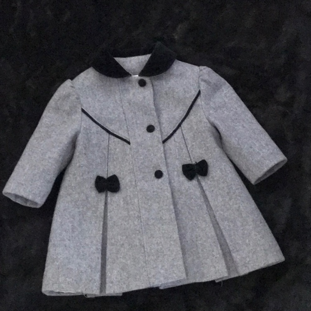 Tailored wool girls coat EUC